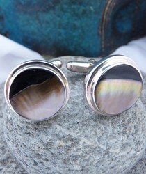shell cufflinks